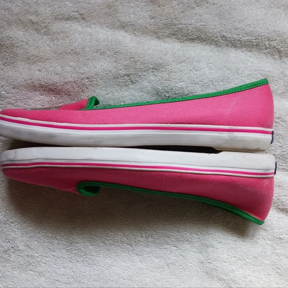 Sperry top sider Flats 7 pink heart nautical print - Picture 11 of 12